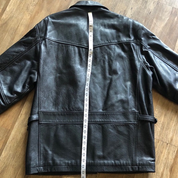 Black Leather Jacket w/ Thinsulate Lining - Picture 6 of 8